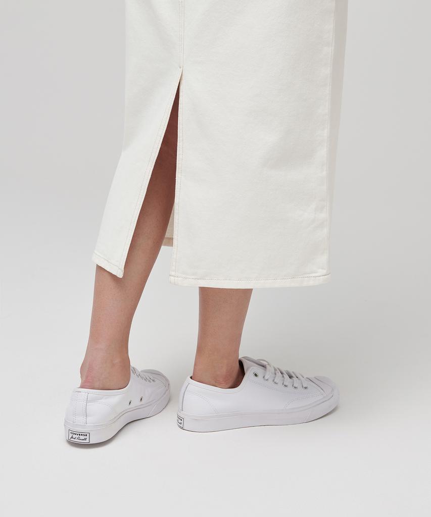 Musinsa Standard Woman Women'S Denim Midi Skirt [Cream]