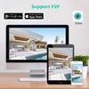 8-мегапиксельная IP-камера Wi-Fi, 4K, камера безопасности с двумя объективами, уличная 4K, автоматическое отслеживание, сирена, сигнализация, видеонаблюдение P2P ICsee CCTV PTZ Alexa