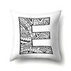 Polyester Pillow Case Pencil Drawing Geometric Decorative Print 26 English Letters Pillow Cushion Cover Simple