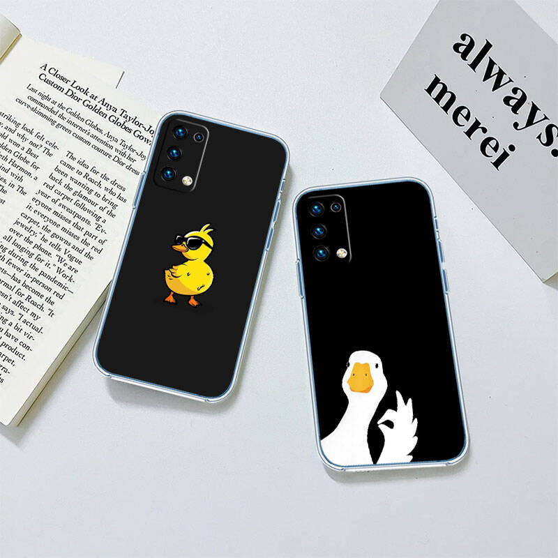 MH52 Мультяшный чехол-утка для Motorola G34 G32 G31 G14 G15 G84 G62 E32 G24 G72 G71 G73 G85 G200 G60 G52 G51 G50 G42 G41 G32 G30