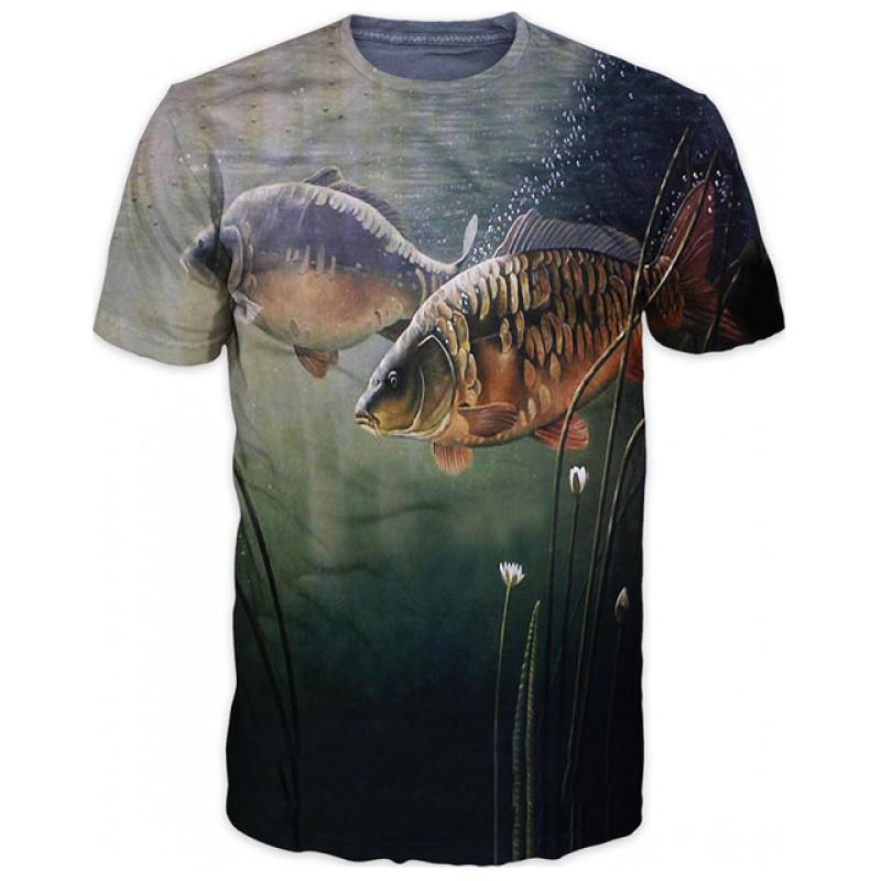 3D Fish Printed T Shirt for Men Summer Men's Carp Fishes Funny T-shirt Women Kids Male Oversized Short Sleeve Tops Tees 100-6XL