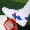 Kids Soccer Shoes Boys Shredded Nails Artificial Turf Velcro Girls Student Game Training Leather Foot Sneakers