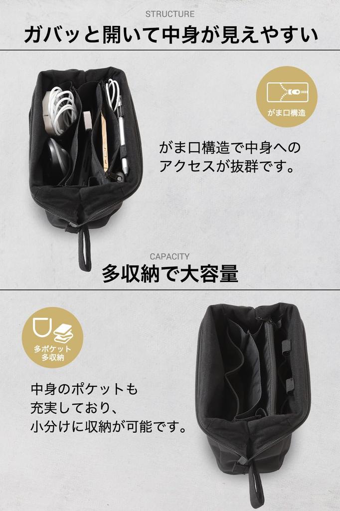 Evoon Сменный гаджет Большой гаджет Легко увидеть дорожный чехол с гаджетом для хранения воды Черный мешок, Емкость, Мешок, Внутри, Ручка, Чехол, Мешок,