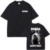 Футболка с узором Donda Канье Уэста Унисекс Хип-хоп Мода Поп-музыка Мужская Повседневная Летняя Винтажный Топ Женские и Мужские Футболки