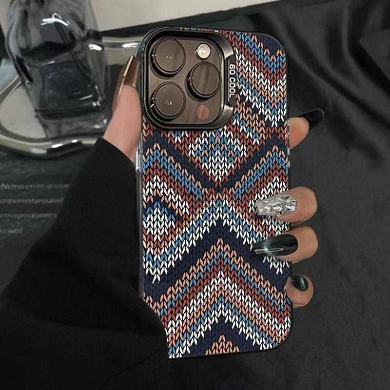 Чехол с плетеной текстурой для Apple iPhone 17 Pro Max и 15 Pro Max