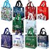 In-Stock Large Cartoon Christmas Non-Woven Tote Bag 2024 - High-Capacity Holiday Gift Bag for Christmas Eve Shopping