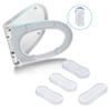 5 Pieces Toilet for Seat Bumpers Universal Toilet Lid Bumper Rubber Bumpers Self Adhesive Toilet Bumpers Used for Home H