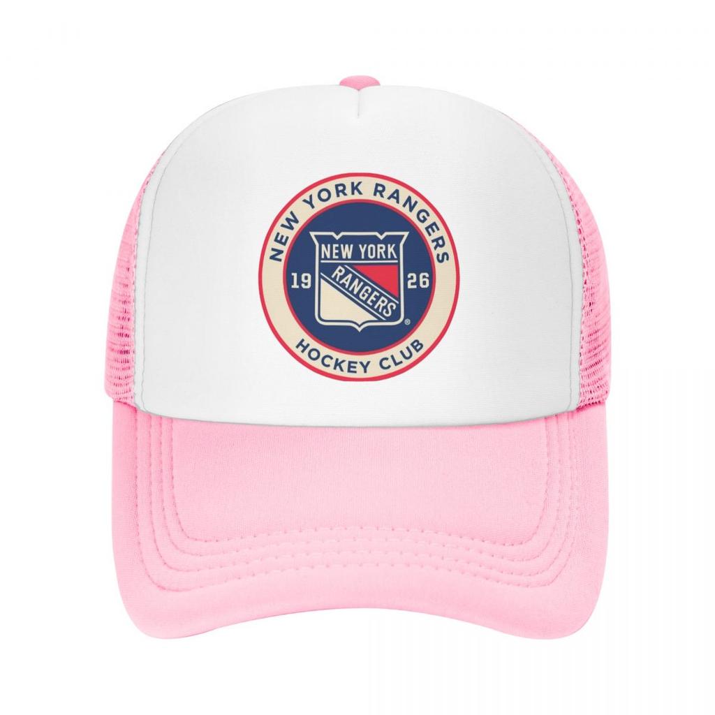New York Hockey Fans Ranger Casual Plain Mesh Baseball Cap Adjustable Snapback Hats For Women Unisex Dad Trucker Hats