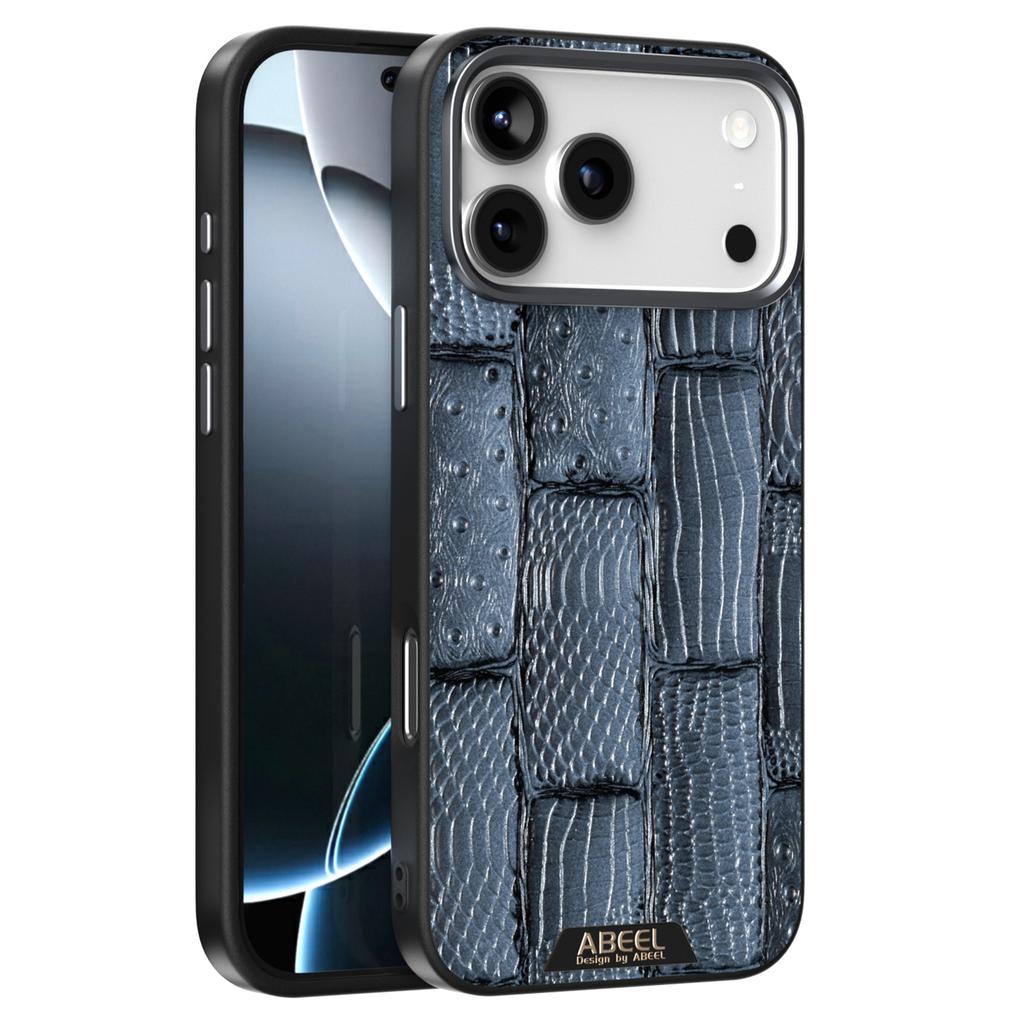 ABEEL Чехол для iPhone 17 Pro Max, совместимый с MagSafe, текстура Зверя, микро-тиснение, задняя крышка