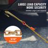SucceBuy G80 J Hook Chain Long Shank Towing Chain with RTJ Cluster Hooks & Grab Hook Transport Truck Chains for Trailer Recovery