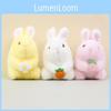 Adorable Plush Bunny Keychain Soft Pink Rabbit Toy Bag Charm 12cm Cute Gift