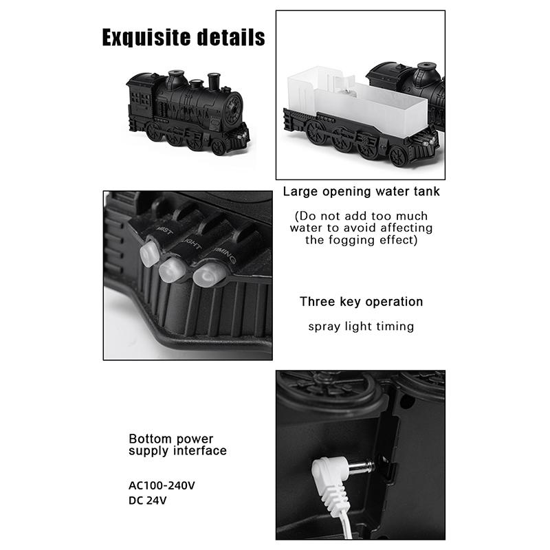 Ультразвуковой паровозик с дистанционным управлением, увлажнитель воздуха, паровозик, диффузор эфирных масел, увлажнитель воздуха для дома, паровозик, диффузор