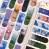 16pcs Clear Sky Magnetic Bookmarks for Books Beautiful Landscape Mini Page Clips Book Marker Unique Reading Gift