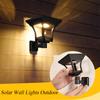 Solar Porch Lights Outdoor 2 Pack Solar Powered Wall Lights IP65 Waterproof Wall Sconce Lights Outdoor for Front Door Walkway