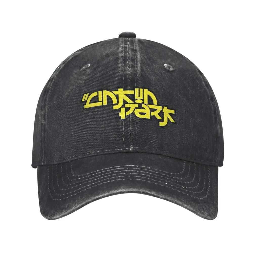 Logo Music Band Metal Baseball Cap Classic Denim Washed Snapback Cap Unisex Style Outdoor Summer Soft Hats Cap