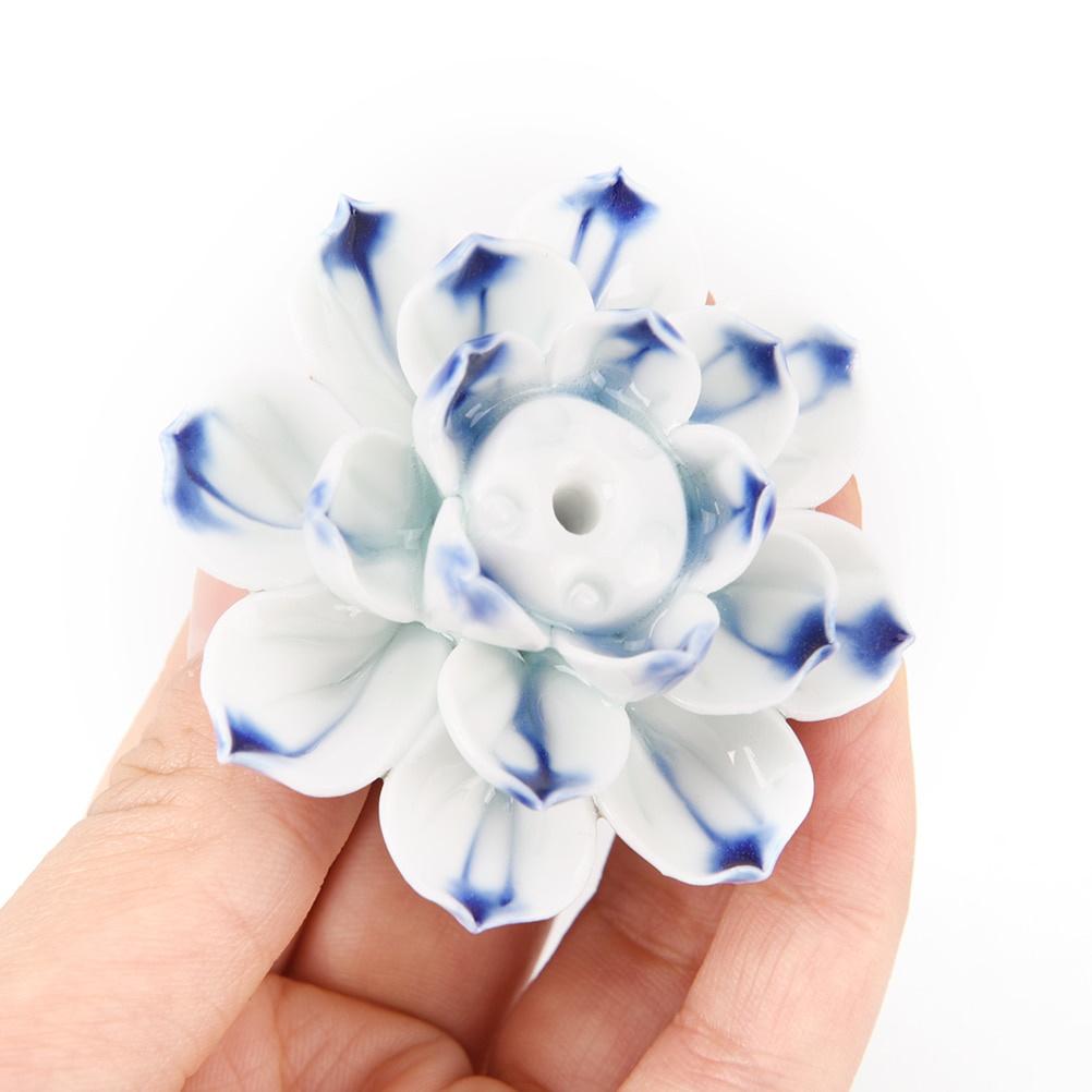 Керамическая курильница Лотос Благовонная тарелка Ароматическая палочка Ароматическая палочка Благовония Сандаловое дерево Агаровое дерево