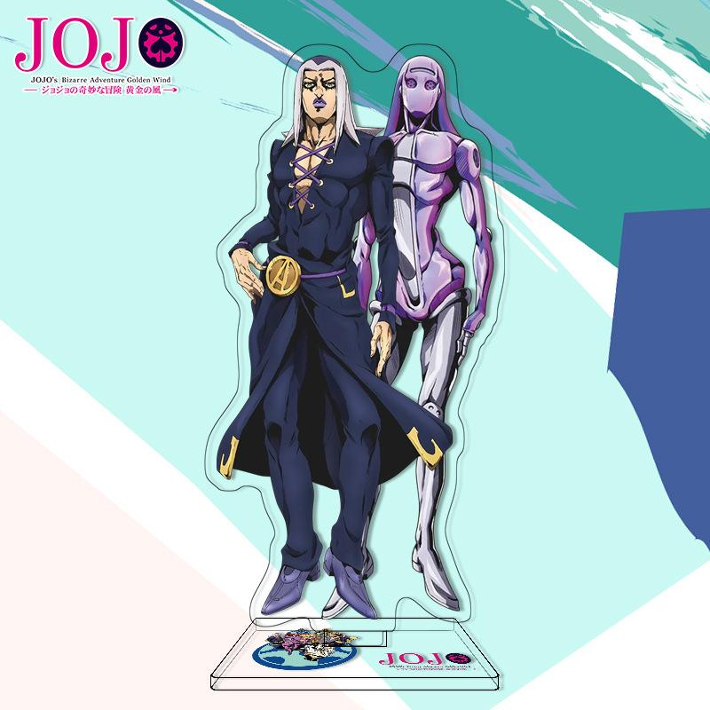 Высококачественный Акриловый Стенд Персонажа из Аниме JOJO's Bizarre Adventure Золотой Ветер Фигурка-Дисплей Дропшиппинг Аниме Мерч