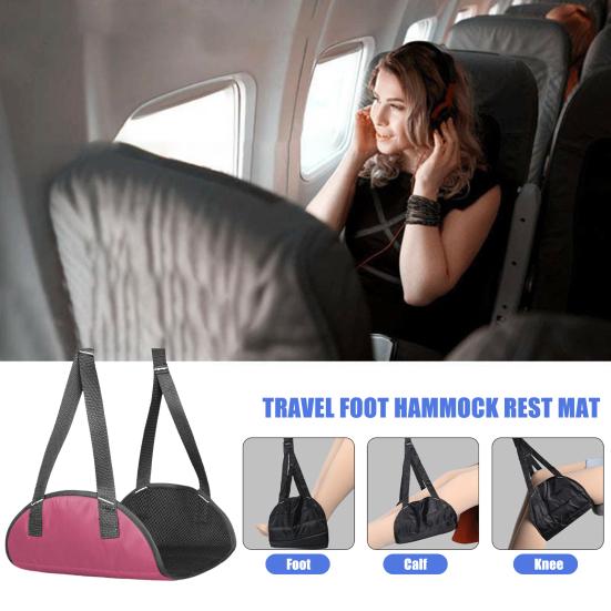 Длина гамака для ног в самолете Регулируемая длина дышащий сверхмощный высокоскоростной поезд Снятие усталости Подставка для ног Подвесной гамак под столом Все необходимое для путешествий