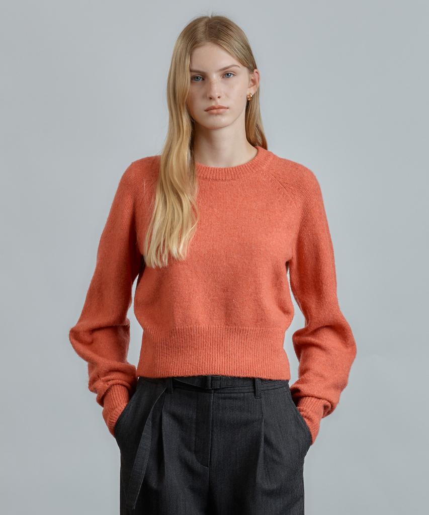 MIND BRIDGE WOMEN [W][Air Wool] Round Neck Knit - 2 Colors