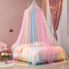 Netting Canopy Bed Canopy Rainbow Color Bed Tent Easy To Install Dome Mosquito Net Summer