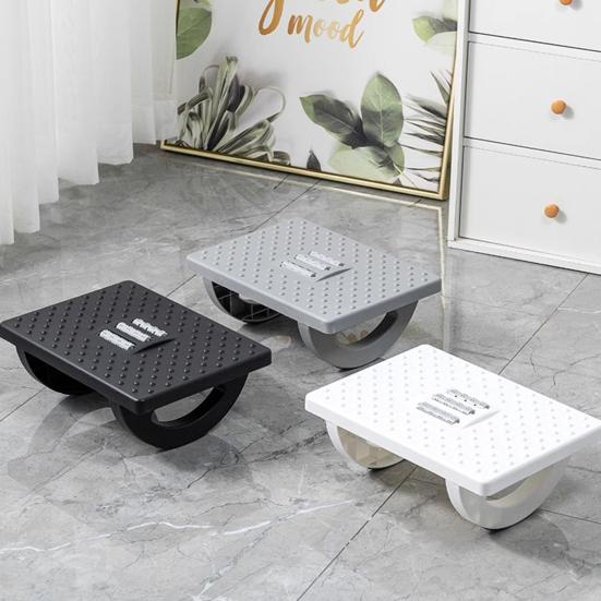 Эргономичная подставка для ног с массажными роликами для ног. Простая сборка. Регулируемый угол. Поддержка осанки. Противоскользящий табурет для ног для офиса и дома.