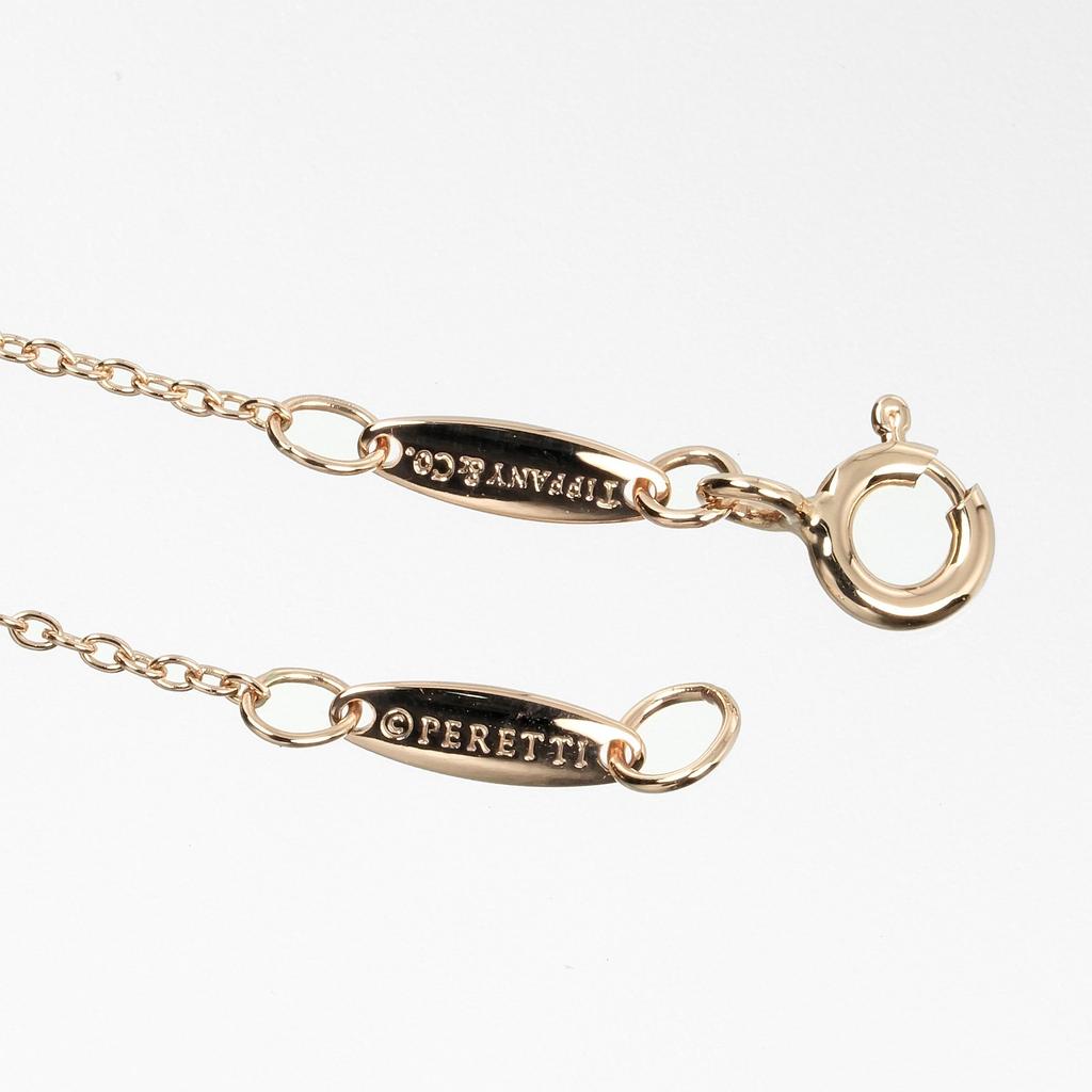 TIFFANY&Co. By the Yard Bracelet Wrist Size7.5" K18 Pink Gold/diamond 1.26g Women Used