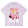 230 Gsm 100% Cotton Pokemon V7 Kirby Print Unisex Heavy Cotton T Shirt