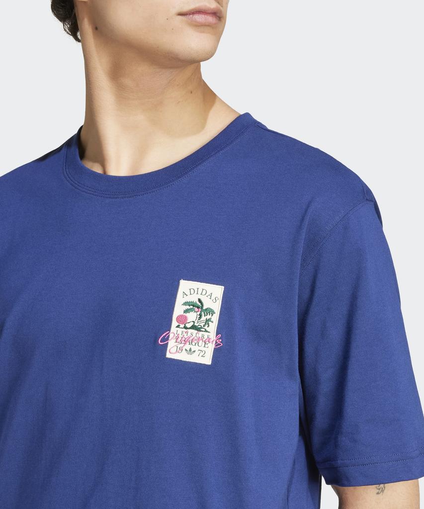 Футболка Adidas Leisure Badge - Темно-синий / Jd6347