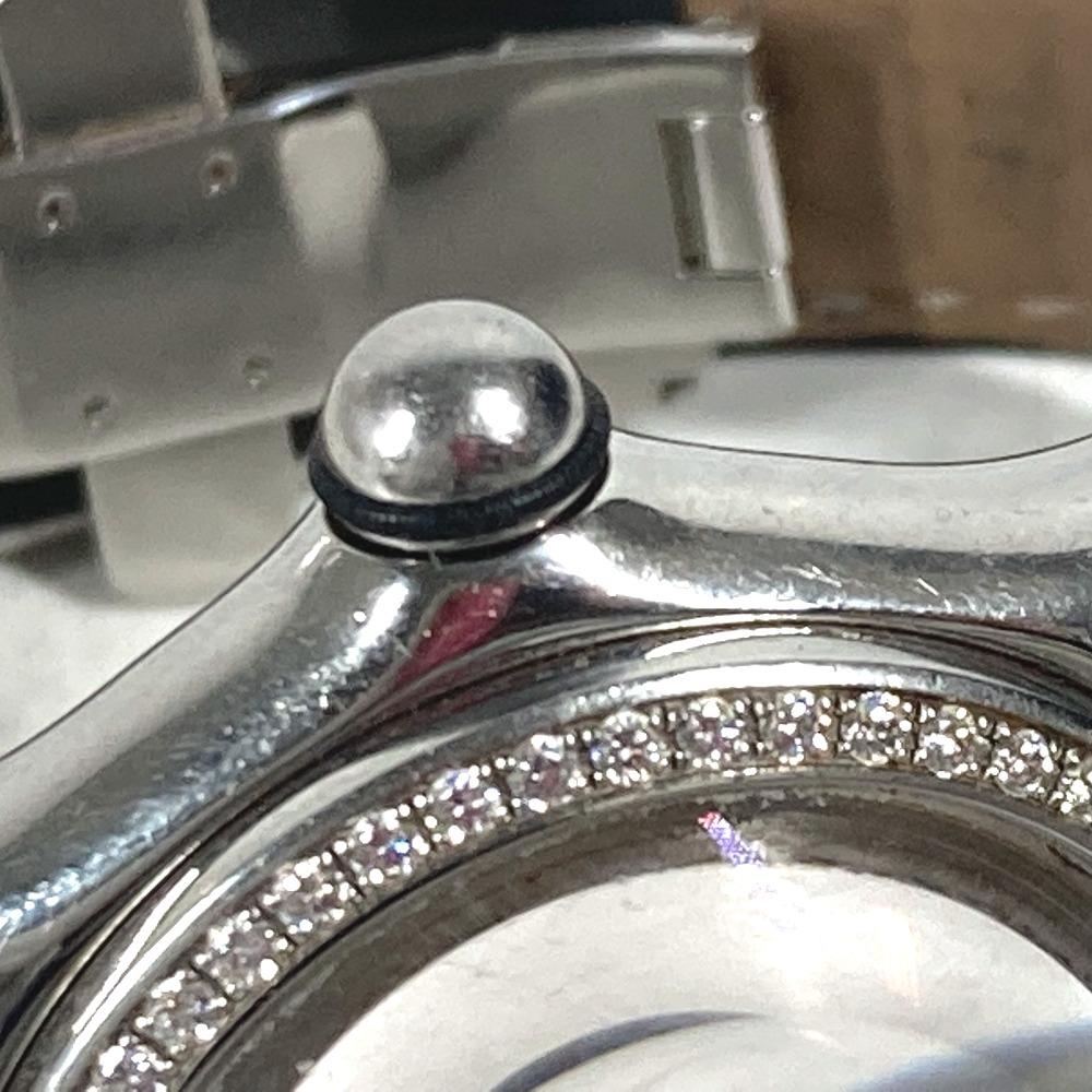 Corum 39.151.47 Женские часы Bubble Безель с бриллиантами Наручные часы Нержавеющая сталь синий/Черный