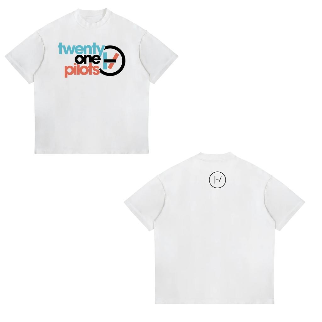 Футболка в стиле хип-хоп с группой Twenty One Pilots Band для женщин и мужчин с коротким рукавом, свободная, уличная одежда Y2k, панк-стрит, футболки унисекс в стиле Харадзюку