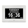 7in Digital Alarm Clock Large Day Date Calender LCD Display Dementia Memory Loss