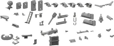 Passion Models King Tiger Henschel Turret 3D Detail Up Set Пластиковые детали для модели 1/35 (для Тамии) П35Т-022 (танк)