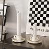Ins Creative Simplicity Cup Candle Candlestick Ceramic Ornaments Dining Table Scene Decoration Decoration Photo Props