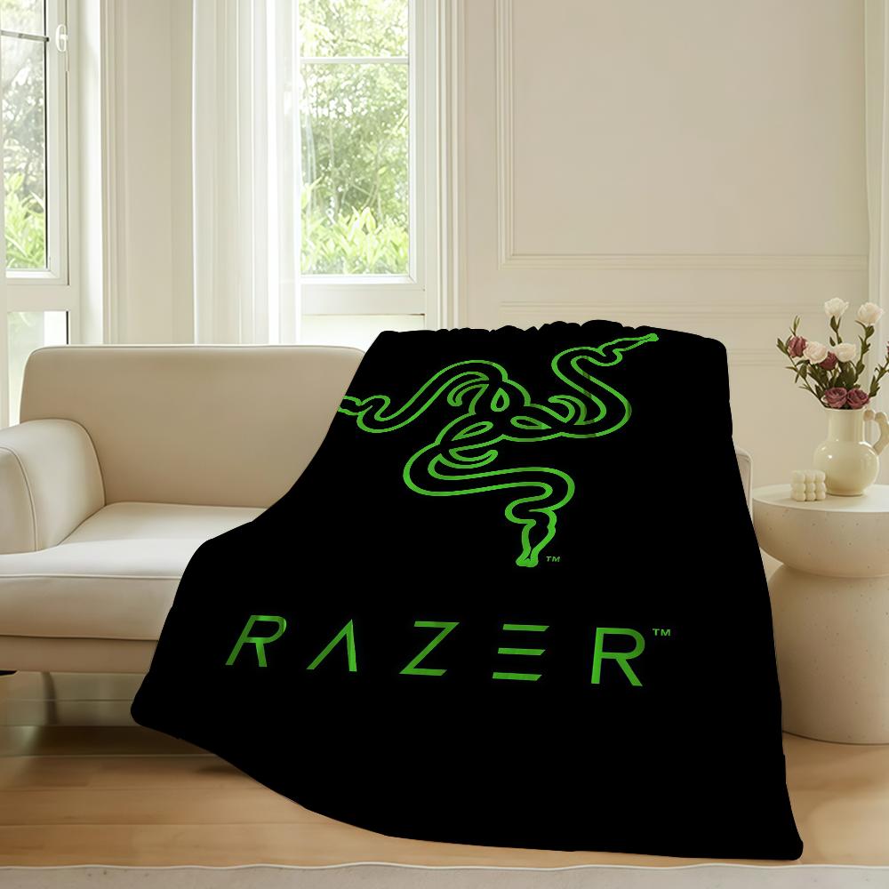 Fashion print R-Razer Blanket For Sofa Office Bed Plane Travel Sleep Read Relax Camping Soft And Warm