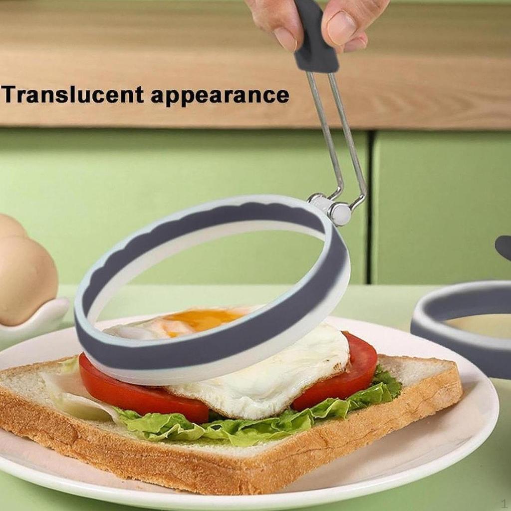 Egg Frying Ring Maker Leakproof Griddle Cooking Shaper, Round Cooker for Burger,