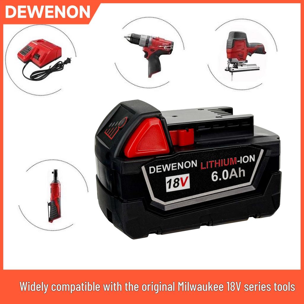 Совместимая 10-ядерная силовая дрель Milwaukee M18 18В, электрическая дрель, перезаряжаемая литиевая батарея 18650, большая емкость