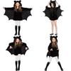 Girls Bat Cosplay Costume With Spandex Blend For Halloween Kids Party Or Stage Shows