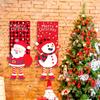 1 шт. милый Санта-Клаус, снеговик, лось, подвесной флаг, веселое Рождество, мультфильм, длинные ноги, кукла, домашний декор