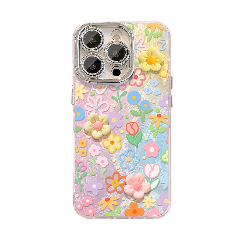 Браслет Flower Doll подходит для Apple 16 Чехол для мобильного телефона Iphone 15 Small Fresh 14 Dopamine 13 High-end Sense 11