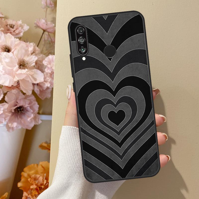 Latte Love Тоннель Коричневое Сердце Для Huawei Nova Y70 Y91 Y61 Y73 Y72 Y90 Y60 12s 12i 11i 8i 9 10 SE P40 Lite P30 P60 Pro Чехол