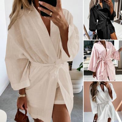 Женский халат, удобный водопоглощающий свободный мягкий дышащий женский халат для спальни