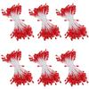 Flower Pep Red Flower Material Pearl Pep Artificial Flower Core Pep Diameter 3mm Length Artificial Flower Stamen 150 Pieces X 6 Bundles Red Approx.