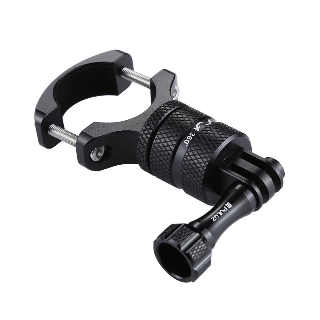 PULUZ 360 Degree Rotation Bicycle Aluminum Alloy Handlebar Adapter Mount Bicycle Rack Mount Holder