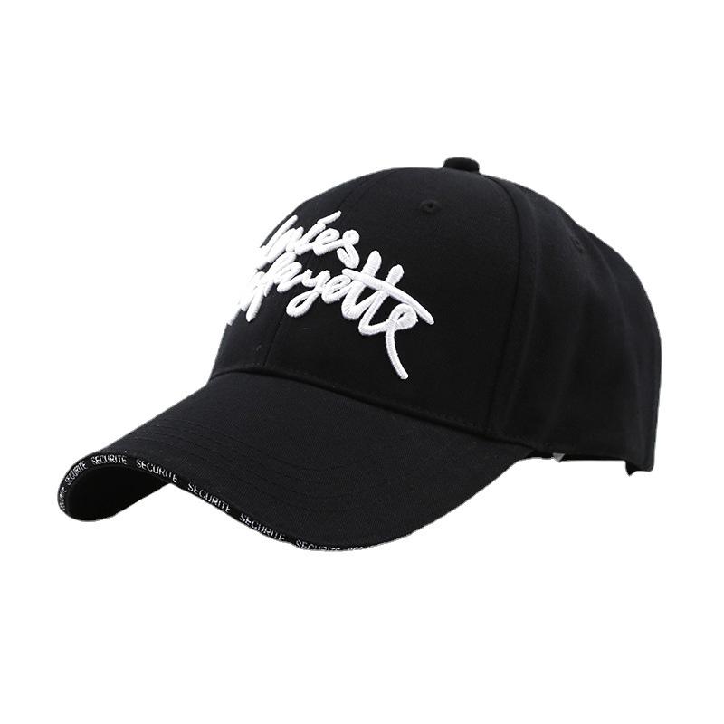 Головные уборы Женская кепка в корейском стиле Модная парная шляпа Вышитая повседневная шляпа Универсальная бейсболка Солнцезащитная шляпа