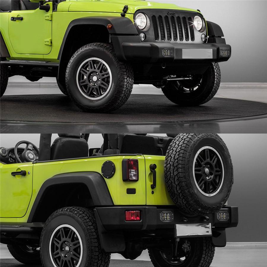 2X 48W Spot Flood Combo Led Work Light Car 4X4 Off-Road Flush Mount Bumper Lamps