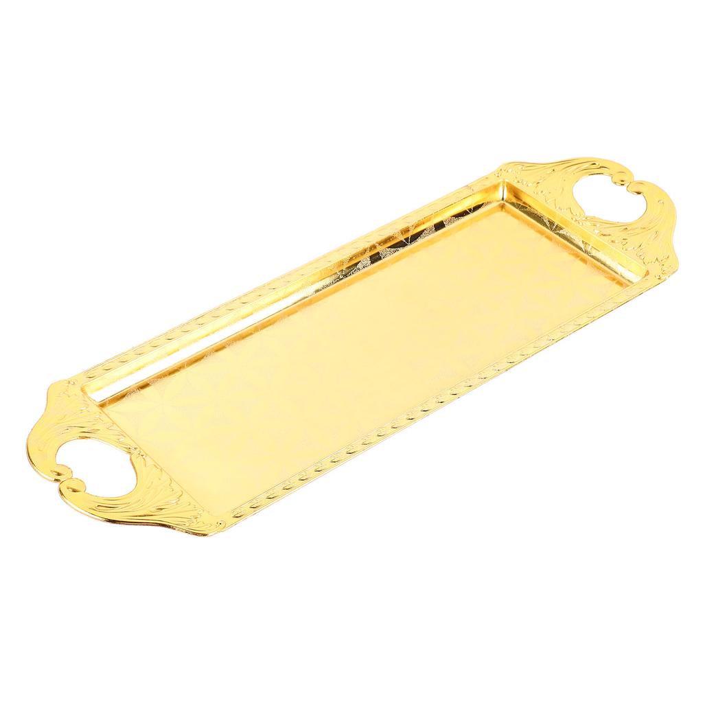 Прямоугольный металлический поднос Современный элегантный декоративный Легкая роскошь Сервировочный поднос для отеля KTV Гостиная