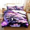 3D Printed Uruha Rushia Hololive Butterfly Girl Bedding Set Boys Girls Twin Queen Size Duvet Cover Pillowcase Bed Kids Adult