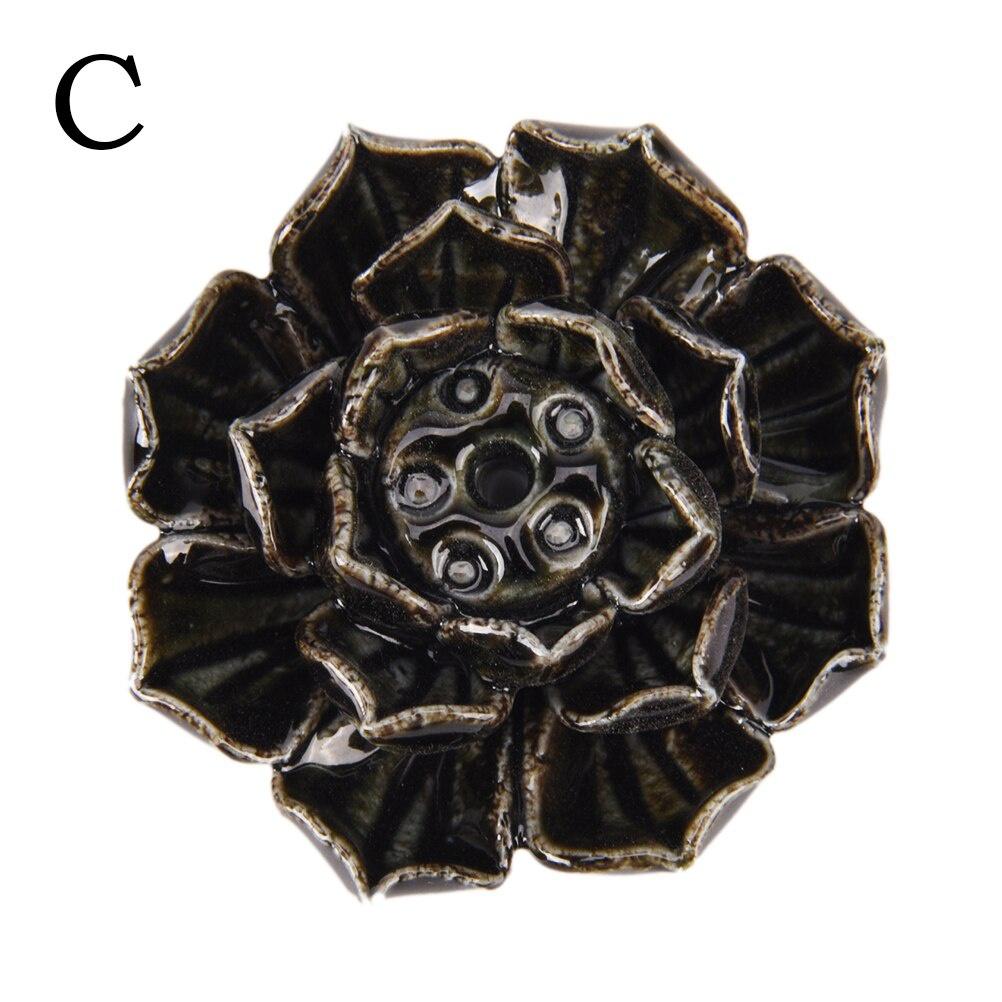 Керамическая курильница Лотос Благовонная тарелка Ароматическая палочка Ароматическая палочка Благовония Сандаловое дерево Агаровое дерево