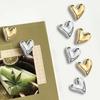 20Pcs Fridge Magnets Heart Refrigerator Stickers 20Mm Cute Small Magnet For Fridge Gold Silver Office Whiteboard Locker Magnetic