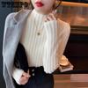 Gentle Sweater High Neck Pullover Knit Thick Women's Plush Autumn and Winter